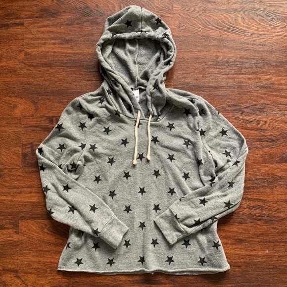 Alternative Apparel Tops - Alternative Apparel Gray Star Pullover Hoodie XS